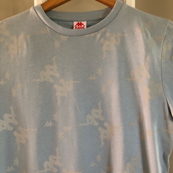 KAPPA~Youth Unisex Baby Blue T-Shirt - Picture 3 of 9